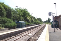Hartlebury station looking towards Worcester