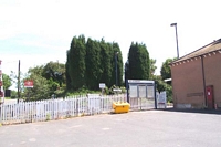 Hartlebury station entrance to Birmingham platform