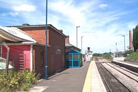 Hartlebury station looking back from end of Birmingham platform