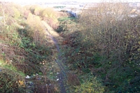 Highgate Road bridge looking towards Blowers Green