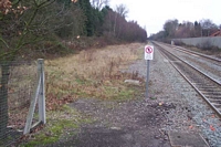Lapworth station end of old trackbed