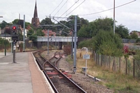 Lichfield City station Engineers siding