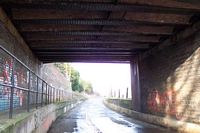 Lifford wharf trackbed under Pershore Raod
