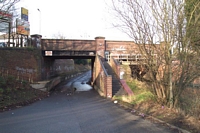 Lifford wharf site through bridge