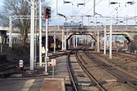 Lichfield Trent Valley station platform 1 engineer's siding