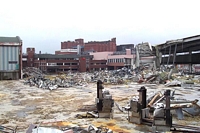 M&B Brewery Cape Hill general devastation from Shenstone Road