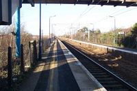 Marston Green station looking towards Birmingham