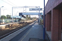 Marston Green station looking towards Birmingham International station