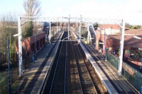 Marston Green station view from disabled footbridge