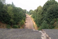 Moseley station Woodbridge Road view towards the City