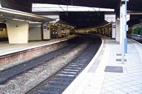The gloom of the underground, platform 12b