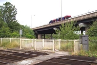 Ray Hall Lane crossing at site of Newton Road station