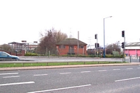 Oldbury Town station branch looking towards Albright & Wilson's works