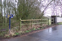 Penn halt entrance from Greyhound Lane