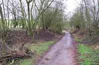 Penn halt trackbed heading off to Stourbridge