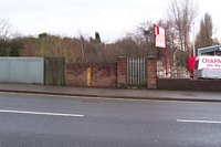 Pensnett halt entrance to Wombourn plaftorm