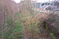 Pensnett halt site from High Street bridge