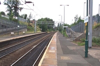 Perry Barr station looking towards Walsall