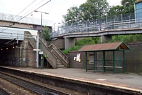 Perry Barr station looking towards Birmingham