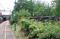 Smethwick Rolfe Street station old walling, Birmingham platform