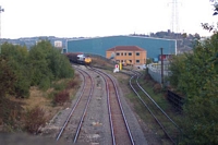Round Oak station looking towards Harts Hill