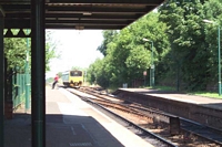 Rowely Regis station platform level view