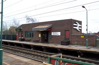 Sandwell & Dudley station Wolverhampton platform waiting room