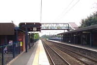 Selly Oak station looking towards Bournville
