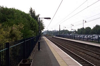 Selly Oak station looking towards Bournville
