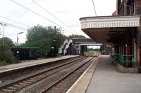 Shenstone station looking towards Lichfield