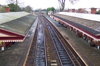 Shirley station viewed from footbridge