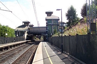 Smethwick Galton Bridge station low level view towards Birmingham