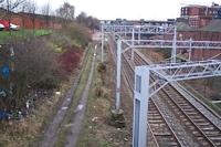 Spon Lane station site looking towards Sandwell and Dudley