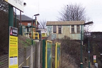 Spring Road station entrance pathway and booking office