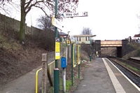 Spring Road station entrance pathway and station building