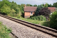 Stechford station footbridge viewed from birmingham platform