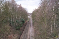 Sutton Park station from Anchorage Rd bridge towards Aldridge