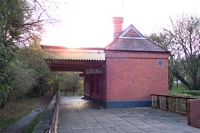 Tettenhall station down platform waiting room