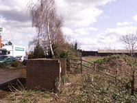 Upton-on-Severn station trackbed