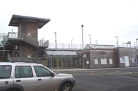 Warwick Parkway station building and lift