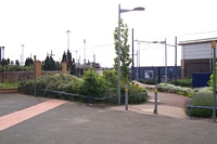 Entrance to Wednesbury Central station site, Great Western Street