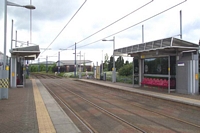 Wednesbury Central station site looking towards Wolverhampton