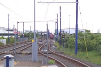 Wednesbury Parkway Midland Metro stop towards Metro depot