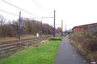 West Bromwich station site looking towards Brimingham