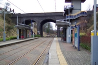 Lodge Road, West Bromwich Town Hall Midland Metro stop Birmingham platform