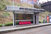 Lodge Road, West Bromwich Town Hall Midland Metro stop Wolverhampton platform