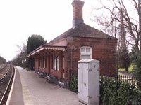 Wilmcote station waiting room