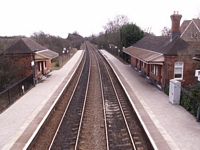 Wilmcote station towards Stratford from footbridge