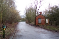 Wombourne station approach and weighbridge building