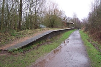 Wombourne station looking towards Wolverhampton